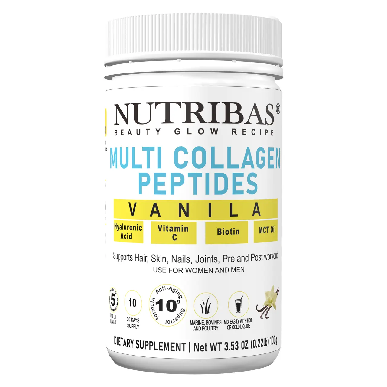 Multi Collagen Peptides, Vanilla