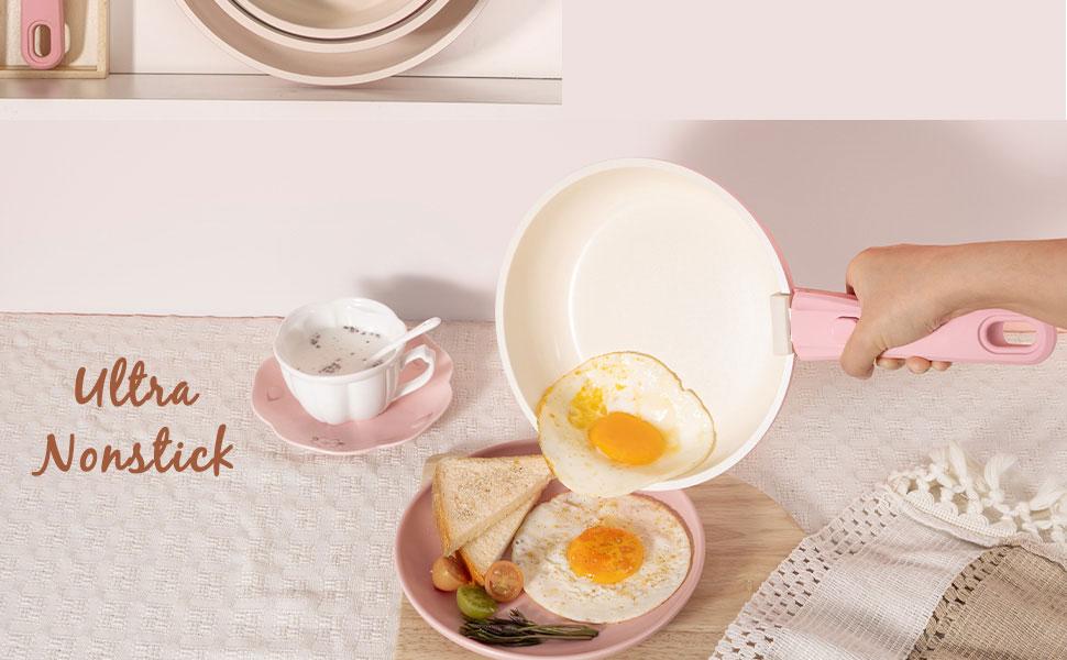 Astercook 21 Pcs Pots and Pans Set Nonstick - Kitchen Cookware Set with Detachable Handle,Dishwasher Oven Safe Aluminum Durability Cooking