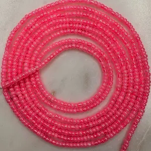 Pink lover  Handmade west African waist beads Daily Wear String Length 70 Inches Bead Length 60 Inches