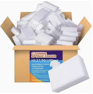 50pc High-Quality Magic Sponge Eraser Foam Cleaning Pads, Multi-Purpose Household Cleaning Sponge for Kitchen Dishwashing, Suitable for Furniture, Bathroom, Bathtub, Sink, Floor, Wall Cleaner