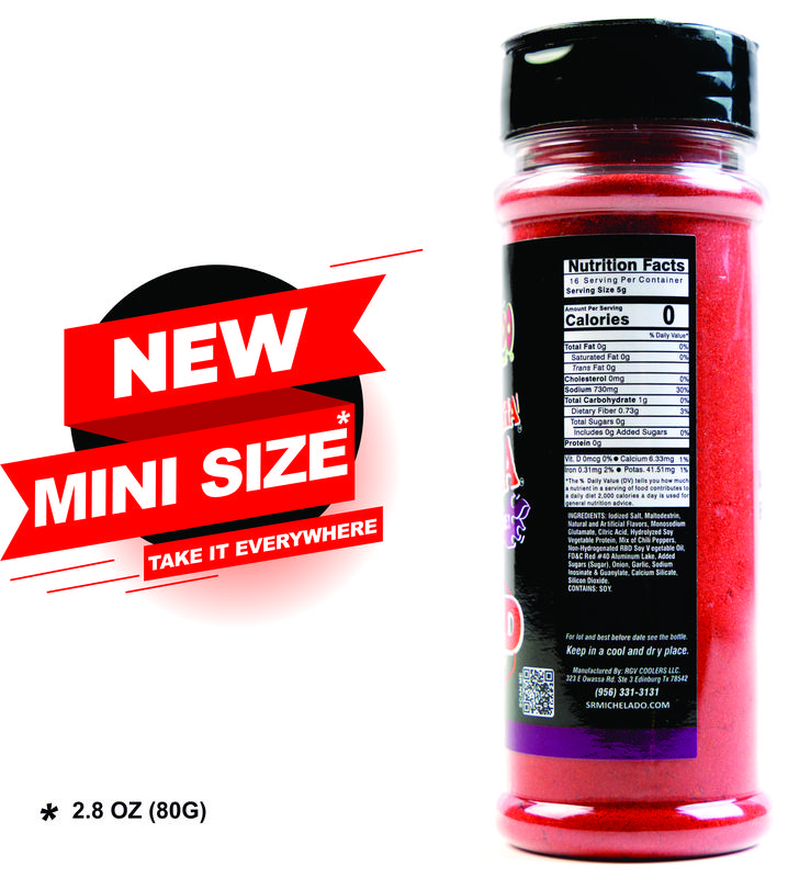 COMBO Salsa Bold & Mini Bold - Azu-Mecha Furia BOLD - Spice & Spicy - Sr. Michelado - 1 Salsa 5oz Azu-Mecha Furia BOLD & 1 MINI Size 2.8oz Azu-Mecha Furia BOLD Snack Seasoning