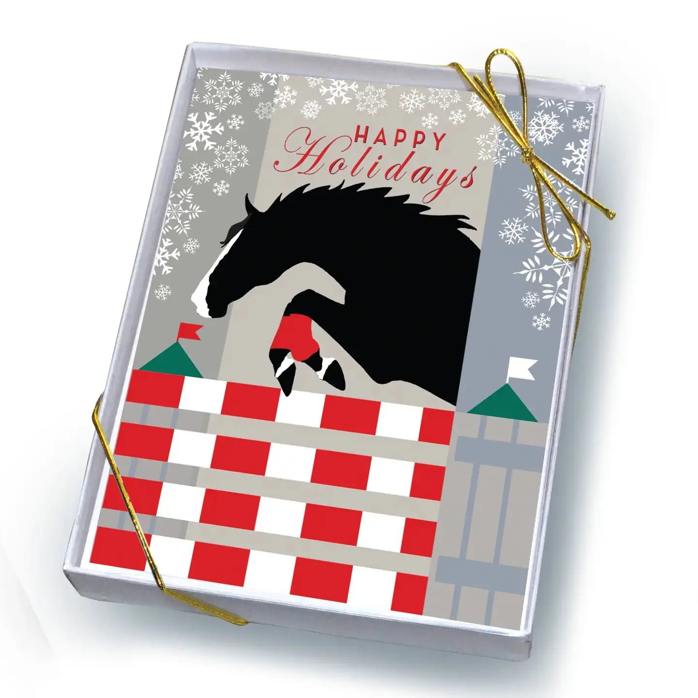 Horse Boxed Christmas Cards: Jumper & Snowflakes