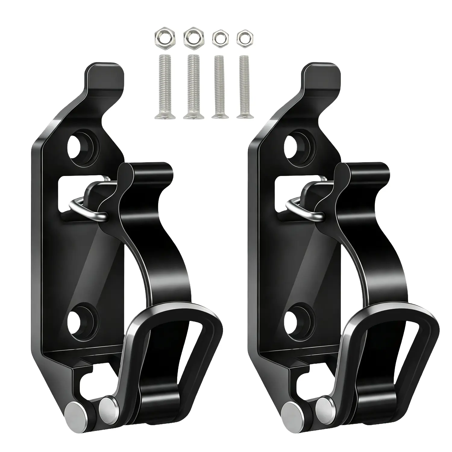 2 Pcs Shovel Mount for Truck Roof Rack with Holder Wall Mounting Kit | Heavy Duty Metal Rubber Clamp Jeep ATV UTV Offroad Car Shovel Holder Fit 0.67-1.57" Diameter Pole Tools Garage Storage