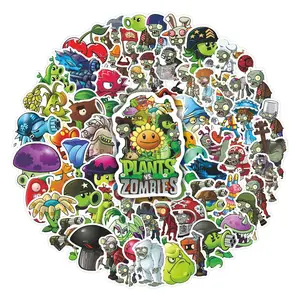 78Pcs Plants vs. Zombies Sticker Packs, Waterproof Classic Game Character & Tower Defense Vinyl Decals for Laptop, Water Bottle, Journal, Scrapbook & Scrapbooking, Game Fan Gift, Decorative Stickers