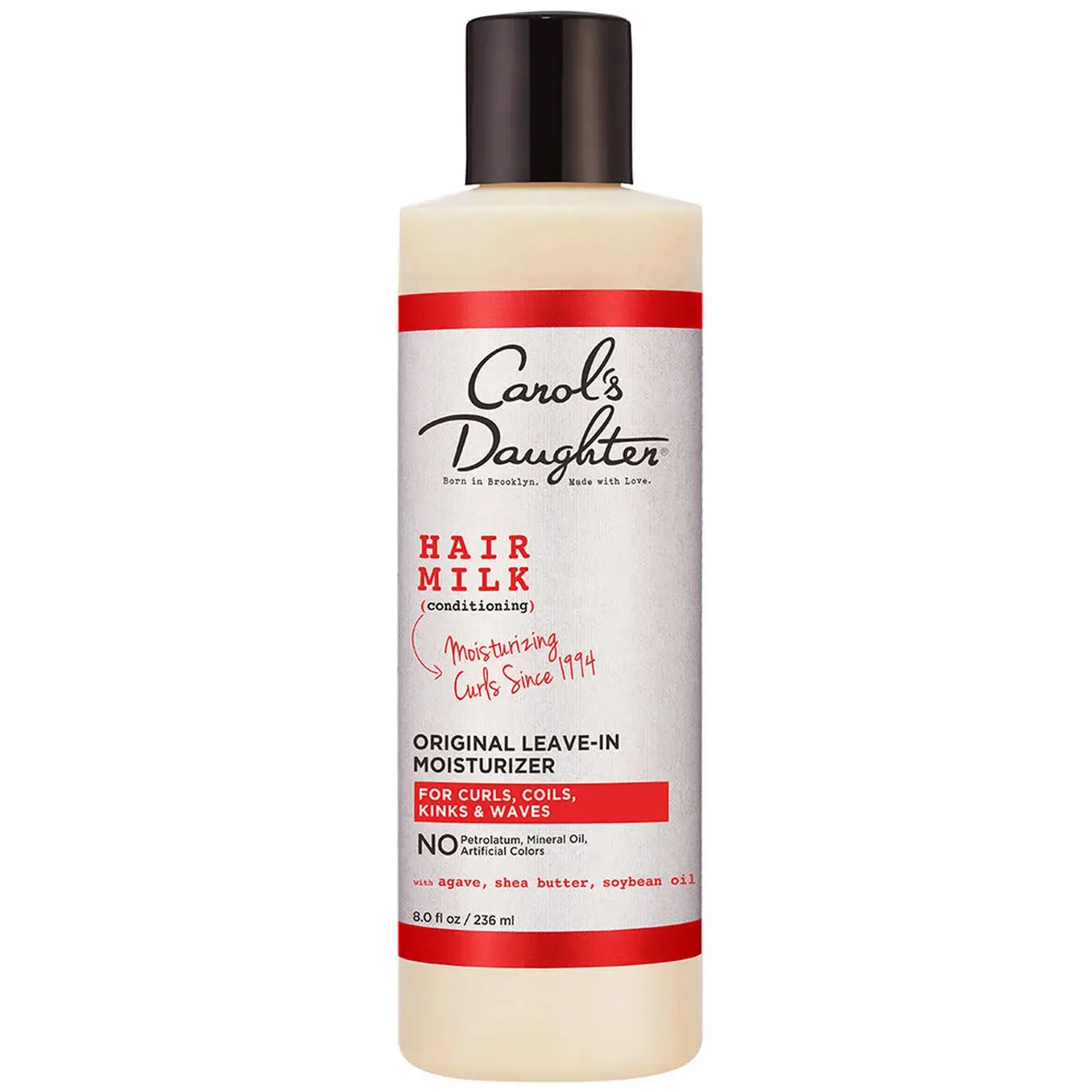 Carol's Daughter Hair Milk Leave-In Moisturizer Original for Curls Coils & Kinks with Shea Butter, Soybean Oil, & Agave