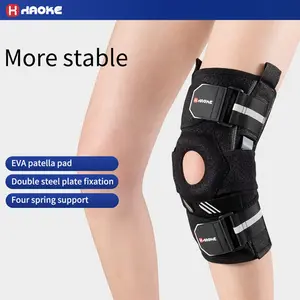 Adjustable Knee Support Brace, Dual-Sided Side Stabilizers, Joint Knee Support Guard, Adjustable Knee Protection, Sports & Fitness Gear