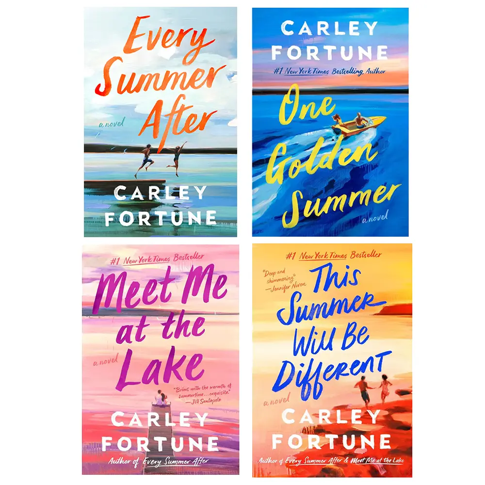 Carley Fortune 4-Book Collection Set – Every Summer After, Meet Me at the Lake, This Summer Will Be Different & One Golden Summer, Contemporary Summer Romance Novels