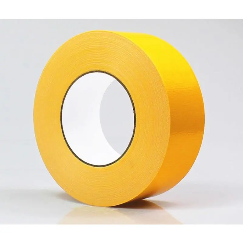 Multi Purpose Yellow Duct Tape 2 Inch X 33 Yards, Heavy Duty Strong Adhesive Tape, No Residue, Waterproof All Weather, Tear by Hand, Industrial Repairs