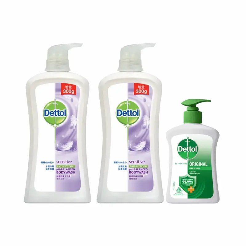 Dettol Sensitive Anti-Bacterial Body Wash, Skin-Friendly Liquid Cleanser for Daily Use, Soothing & Scented, 950g, Gentle, Body Care