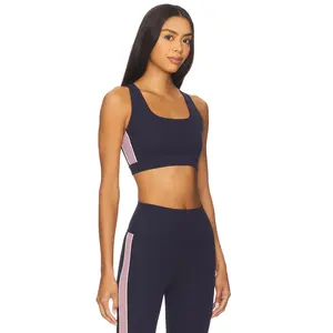Splits59 Lexi Rigor Sports Bra in Indigo & Blush