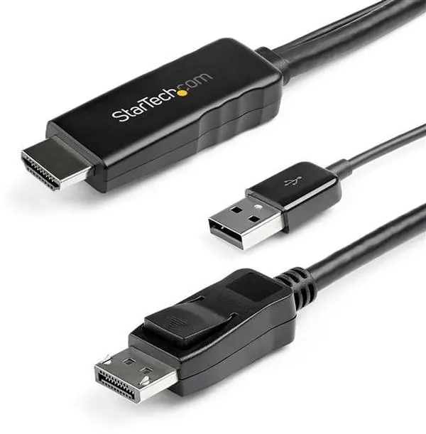 StarTech ST-HD2DPMM3M 9.8 ft. HDMI to DisplayPort Cable - 4K 30Hz, Projector, Usb