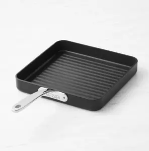 All-Clad NS Pro Nonstick Square Grill Pan 10 1/4" sq. with PTFE Nonstick & Ceramic Particles for Easy Release and Scratch Resistance - Aluminium, Cookware