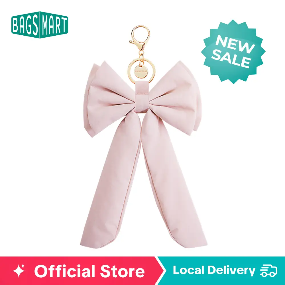 BAGSMART Women's Cute Puffy Bow Handbag Charm & Keychain,Elegant & Sturdy Accessory for Women's Crossbody Bag Bagcharm TikTokShopfalldealsforyou