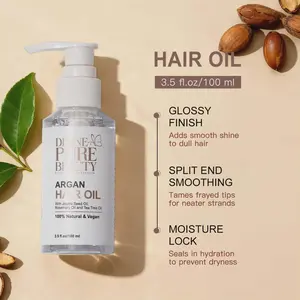 Divine Pure Beauty Argan Hair Oil - Moisturizing Haircare Treatment for Dry Hair with moisture-boosting benefits