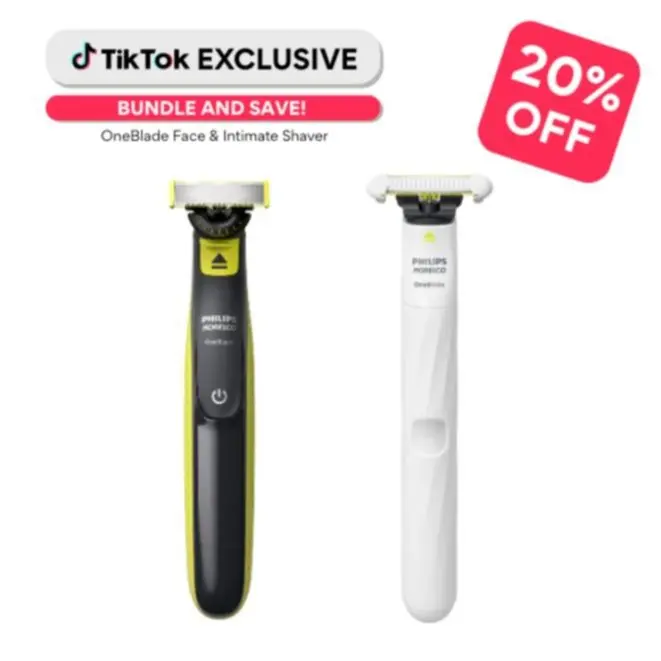 OneBlade 360 Face & OneBlade Intimate Pubic Groomer Bundle
