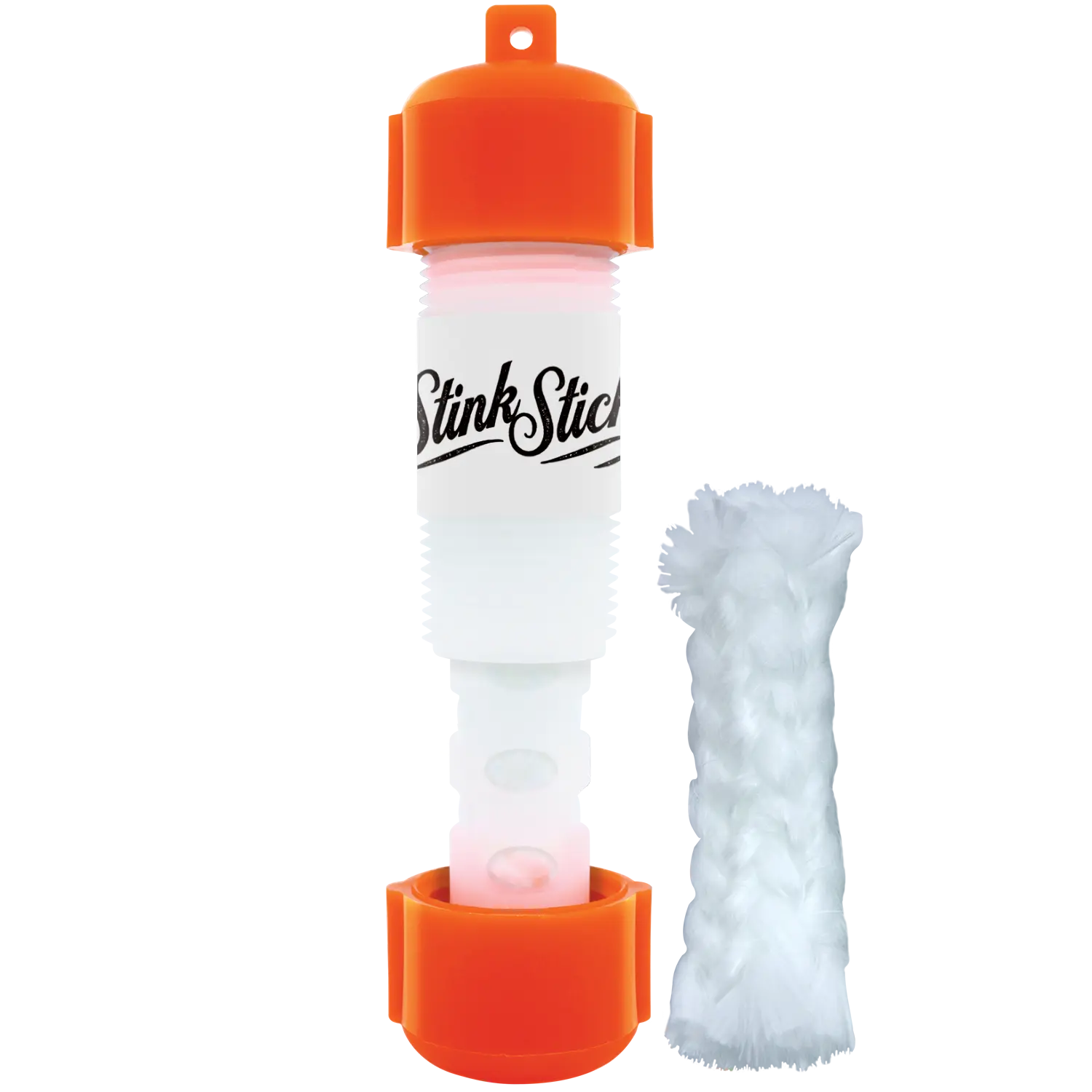 Orange Stink Stick | Scent Dispenser with Fiberglass Wick for Hunting Scents or Wax Tubes | Yardage Marker and Hanging Scent Tool | Leakproof Design