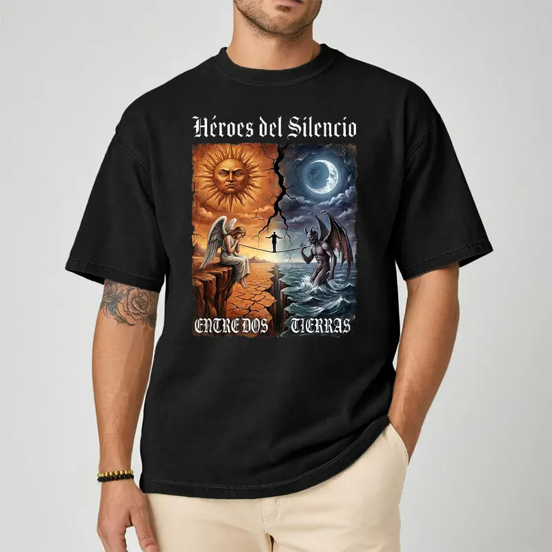 t shirt heroes del silencio - TikTok Shop