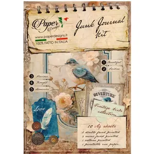 Vintage Birds Junk Journal Kit