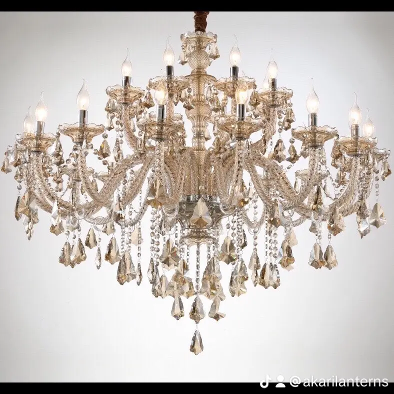 18 Lights Crystal Chandelier Lighting