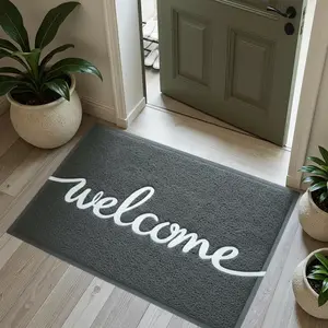 Small Entryway Door Mat, Cute Welcome Rug for Front Door or Bedroom Entrance, Non Slip Thin Indoor Floor Mat, Modern Home Decor, Home Decor Rugs
