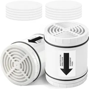 2 count Multi Stage Shower  Filter Replacement Compatible with AquaBliss Filtered Showerhead SF400 & SF500-48x,Hard Water,Remove Chlorine and Other Impurities,Extremely Easy to Replace