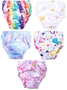 Reusable Baby Training Pants for Boys & Girls, Soft Comfortable Fabric, Cartoon Pattern, Fitted Above Knee Design, All Season Use