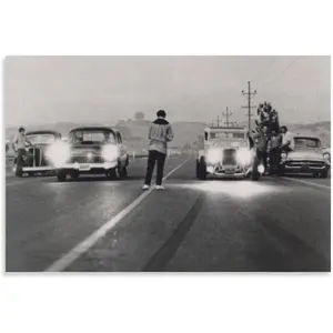 American Graffiti Movie Poster Wall Art Poster Bedroom Prints Home Decor Hanging Picture Canvas Painting Posters 12x18inch(30x45cm)