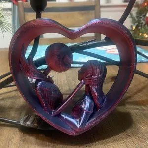 Jack and Sally Heart, Nightmare before Christmas decor Spooky Decoration Ornaments