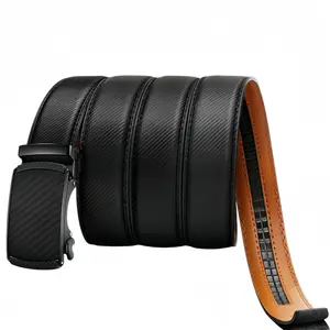 Modern Mens Faux Leather Belt with Adjustable Ratchet System Elegant Design for Jeans Overalls Dress & Casual Wear Gift for Successful People