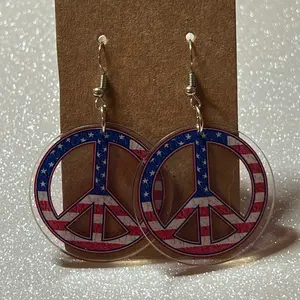 Peace earrings