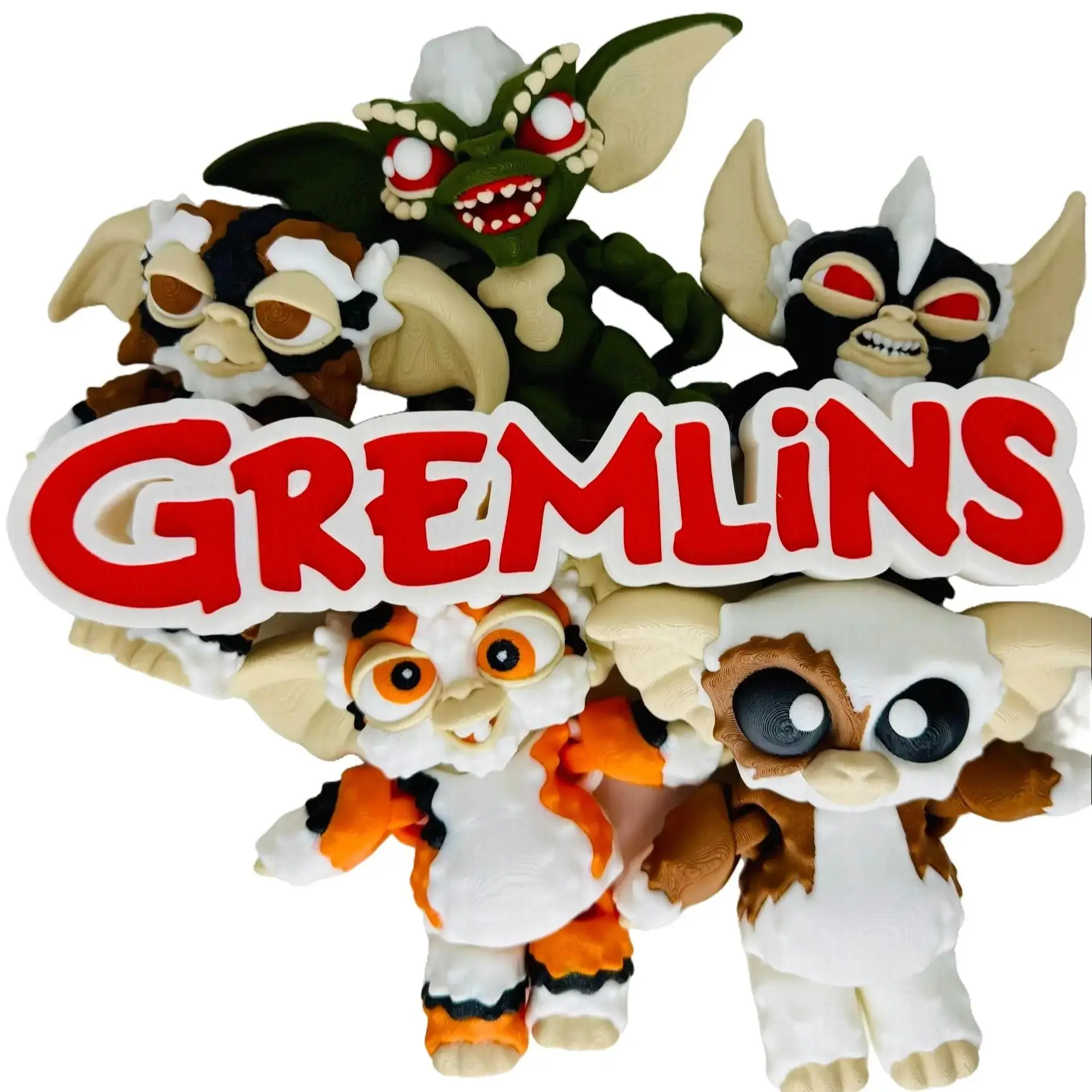 Gemlin Inspired 3d Printed Gremlins Articulating Figures Gemlin Inspired 3d Printed Gremlins Articulating Figures