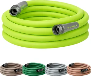 Garden Hose 5/8 in. x 25 ft., Lightweight All-Weather Water Hose, Durable and Flexible, Leak-Free Connections