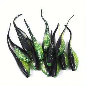 20pcs of Small Tadpole Lures, Soft Baits with a Two-Color Needle Tail Design
