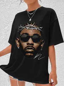 Lamar Vintage Streetwear T-Shirt, Y2K Hip Hop Graphic Shirt, Retro Urban Fashion Tee