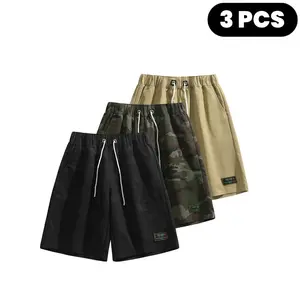 Men’s cargo shorts—ideal for street fashion enthusiasts, students, and outdoor lovers; suitable for campus outfits, weekend outings, and outdoor activities; men’s bottoms that work well in all seasons.