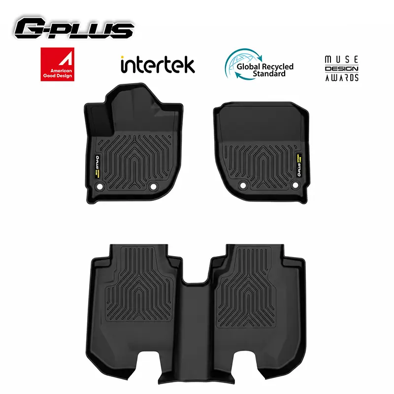 G-PLUS Floor Mats Fit Honda HR-V HRV 2016 2017 2018 2019 2020 2021 2022 Floor Liners,TPE All Weather Protection HRV Floor Cargo Liners Accessories 1st & 2nd Row alfombras para carro
