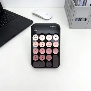 MOFii 1-Piece Gradient Blackberry Numeric Keypad, Keyboard Round Caps, Wireless USB Connection, Compact & Portable, Essential Input Tool for Office/Finance, Compatible with Desktops & Laptops, Round Keycaps (Batteries Not Included)