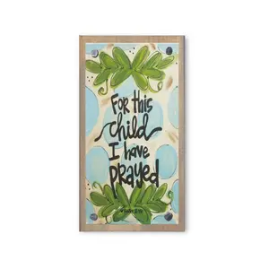 For This Child Boy Driftwood Happy Block