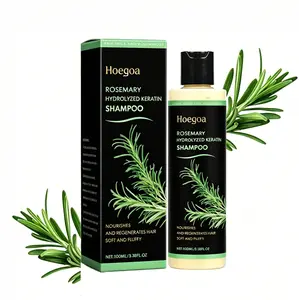 Rosemary Organic Hair Growth Shampoo for Women & Men, Hydrolyzed Keratin Thickening Shampoo, Anti Thinning Hair Loss Repair Shampoo
