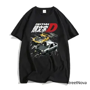 Initial D AE86 Trueno T-Shirt | JDM Legend Japanese Anime Graphic Tee | Takumi Fujiwara Drift Racing Top | Retro 90s Manga Streetwear