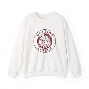 Bayside Tigers Sweatshirt, Saved by the Bell Crewneck, Vintage TV Show Apparel, 90s Retro Jumper, Unisex Pullover, Gift for Fans