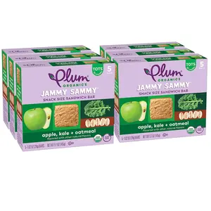 Organics Jammy Sammy Snack Bars Apple, Kale, and Oatmeal 1.02 oz Bars (30) Organic Toddler Food Snack Bars