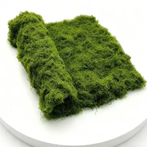 39.37in Artificial Wool Moss Mat Eco-Friendly Faux Greenery for Wall Table Decor Sustainable Nylon Material Christmas Festival Micro Landscape Making