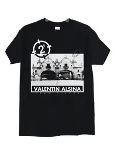 2 Minutos Valentin Alsina Black Men's T-Shirt Punk Rock