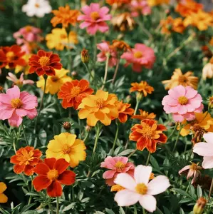 Non-GMO Marigold Seeds 150PCS – Vivid Orange & Yellow Flowers for Landscaping