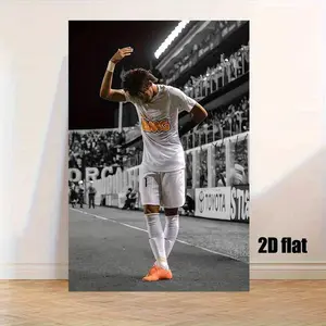 JIT 1pc Unframed Canvas Poster, Football Player Celebrating Victory Canvas Painting Decorative Art, High-Quality Artwork, Suitable for Home, Office, and Room Decoration, Fan Gift Idea, Multiple Sizes Available