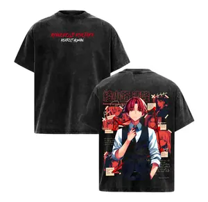 Ayanokoji Kiyotaka Vintage T-Shirt, Classroom of the Elite Dark Anime Oversized Tee, Retro Manga Panel Graphic Heavy Cotton Streetwear Top