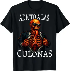 Funny dankmeme Adicto a las culonas Summer Casual Shortsleeve Cotton T-Shirt