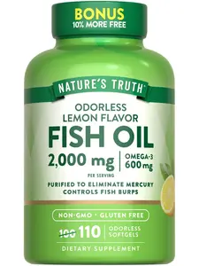 Fish Oil 2000 mg Odorless | Lemon Flavor