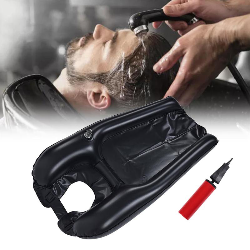 Portable Inflatable Shampoo Basin for Bedridden & Elderly, Hair Washing Sink with Hand Pump, Mobile Hair Spa Salon at Home, Bedside Hair Wash Tray for Seniors & Kids